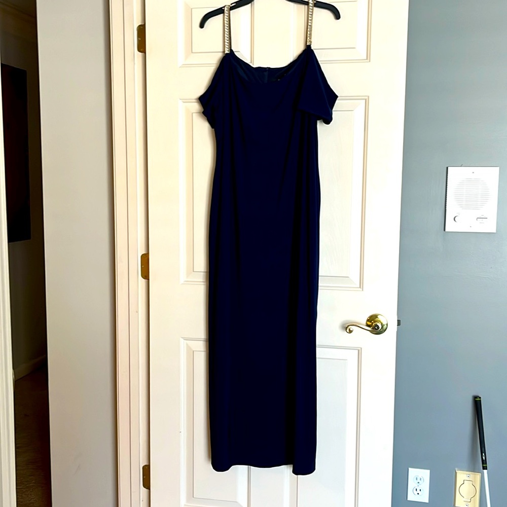 Navy formal maxi dress 24W